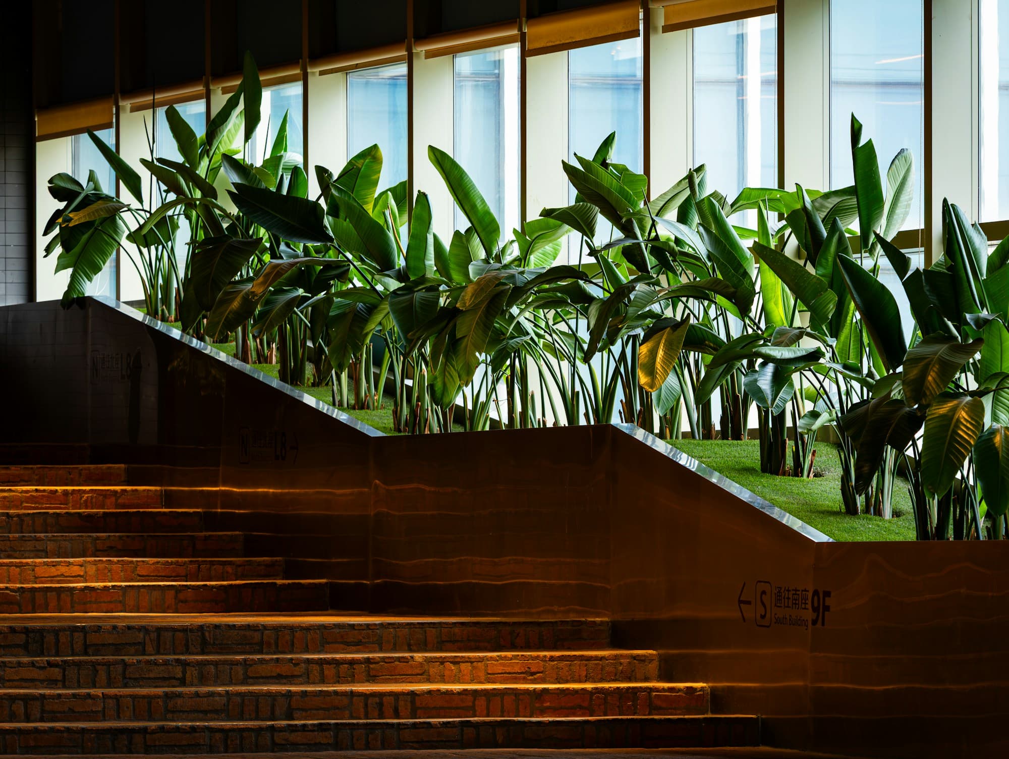 Biophilic architectural interior — the Conscious Living Pavilion.