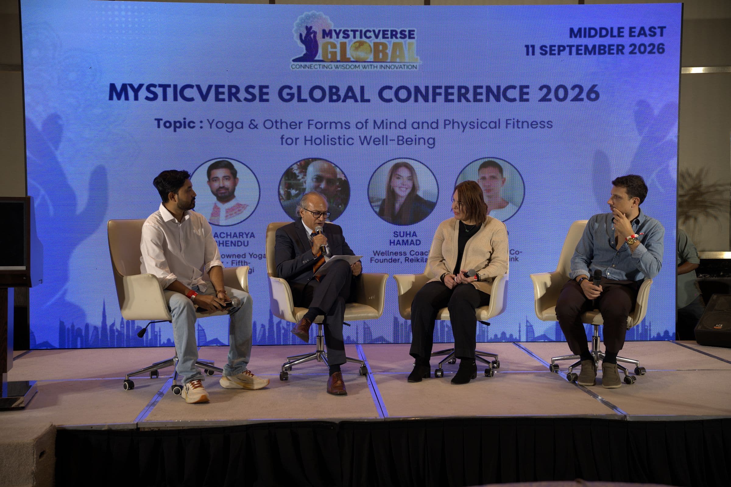 The holistic fitness panel moderated by Peenesh Sanghvi
