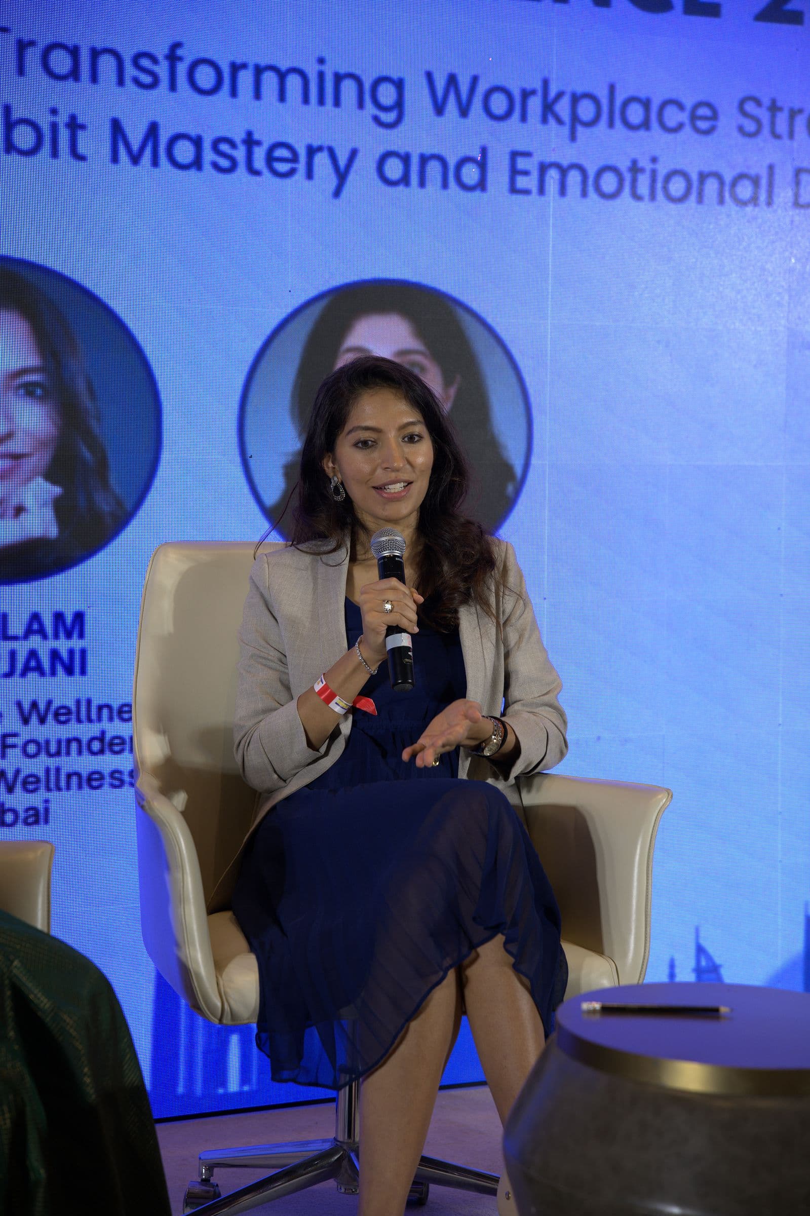 Neelam Harjani speaking on corporate wellness