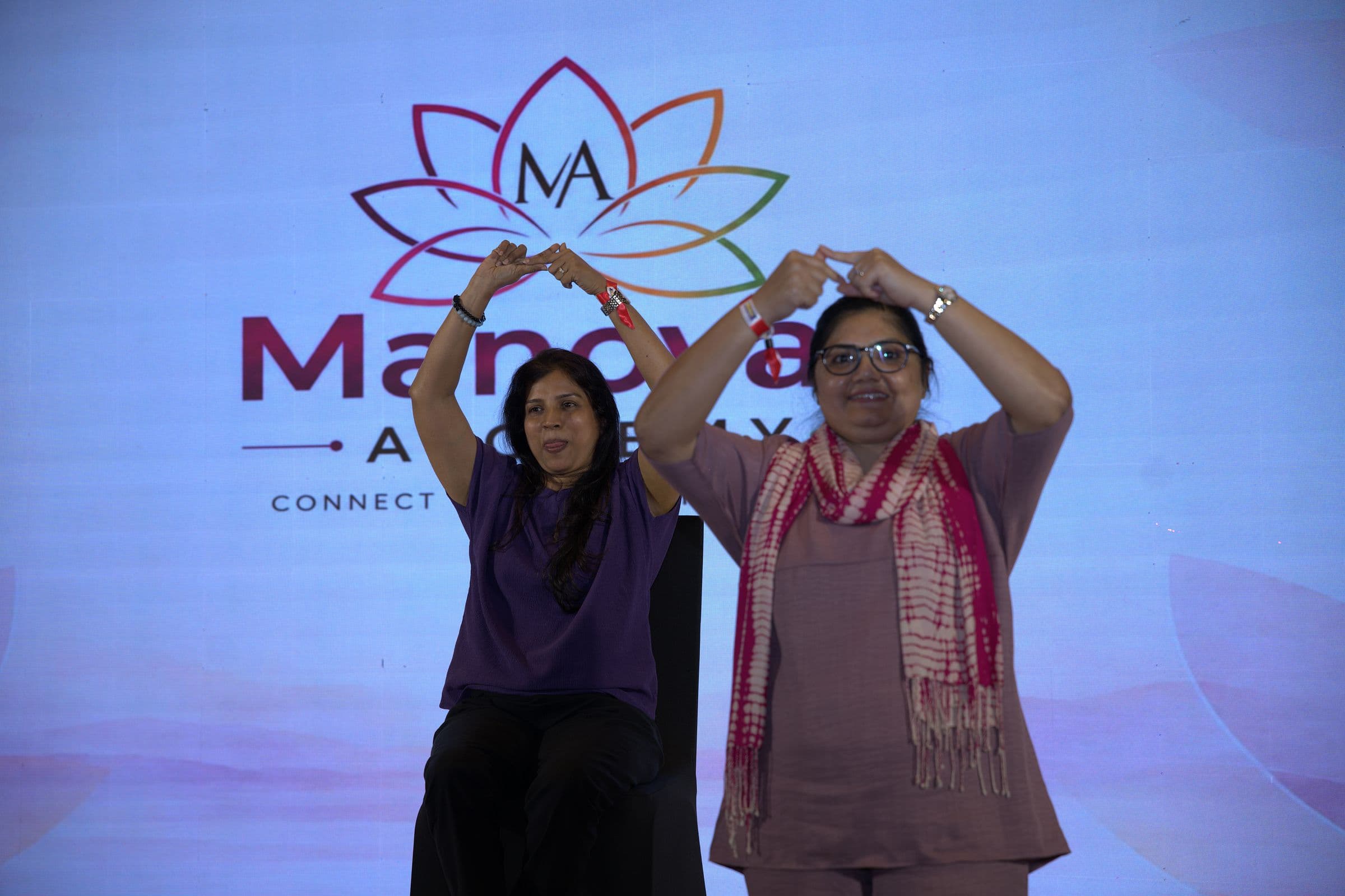 Savita Malik and Kavita Shajit of Manoyaa during their duo session