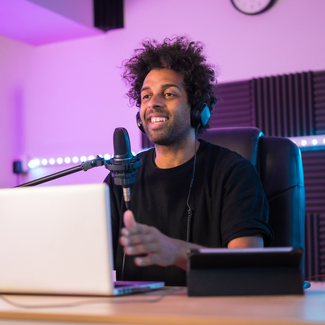 Content creator in mystical studio